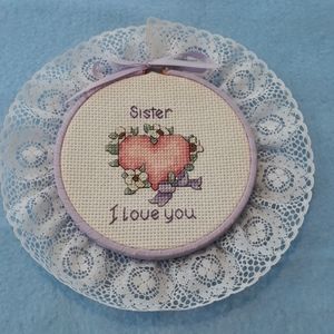 Home decor cross stitch picture